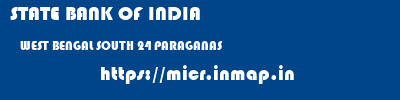 STATE BANK OF INDIA  WEST BENGAL SOUTH 24 PARAGANAS    micr code